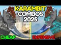 The BEST KARAMBIT Knife Glove COMBOS For Every Budget CS2 KNIFE GLOVES COMBO 2025