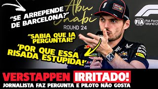 VERSTAPPEN SE IRRITA COM PERGUNTA E RESPONDE JORNALISTA APÓS GP DE ABU DHABI | FÓRMULA 1 | GPEMCASA+