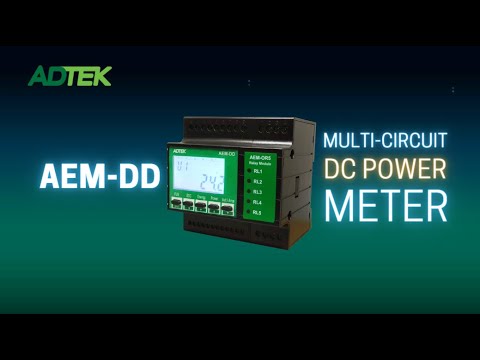 ADTEK AEM-DD: Multi-Circuit DC Power Meter (DIN Rail)