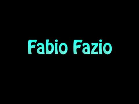 Learn How To Pronounce Fabio Fazio