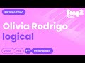 Olivia Rodrigo - logical (Karaoke Piano)