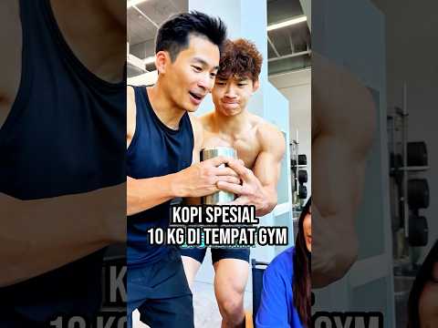 Tantangan angkat cangkir kopi seberat 10 kg 😳