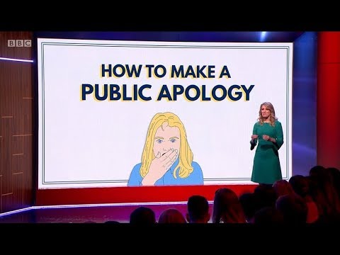 A handy guide to making a public apology by Rachel Parris. The Mash Report
