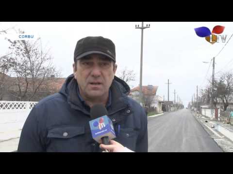 Prima etapă a proiectului de asfaltare a străzilor din comuna Corbu s-a incheiat - Litoral TV