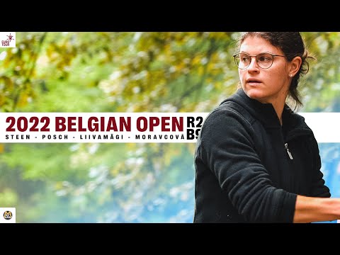 2022 PDGA Euro Tour #9 - Belgian Open | FPO R2B9 Lead Card | Steen, Posch, Liivamägi, Moravcová