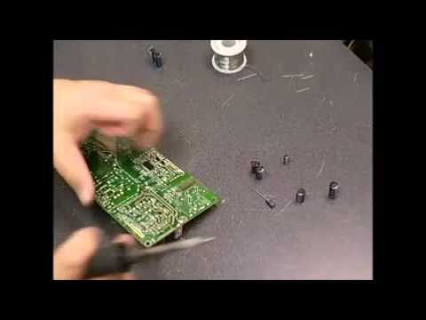 Repairing a LG L1932TQ LCD monitor with powerup issues - Part 2 board repair