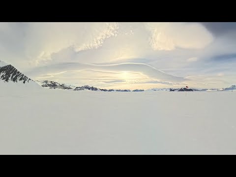 360-Degree Antarctica! Interactive 36-Hour Timelapse of the 24-Hour Sun (Click/drag to look around)