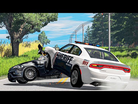Crossroad Car Crashes Compilation #68 - BeamNG.Drive