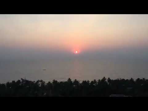 Sunset⛅ at beach in amritapuri Kerala