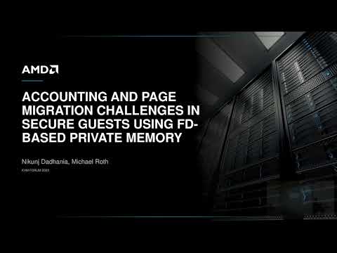 Accounting and page migration challenges in Secure guests using FD-based private memory