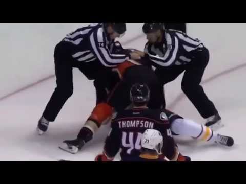 (Anaheim Ducks - Buffalo Sabres) Fights Cody McCormick vs Tim Jackman