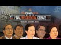 PiliPinasDebates2016 Analysis And Commentary Before The 3rd COMELEC Presidential Debate