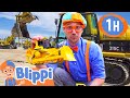 Blippi Explores An Excavator 1 HOUR BEST OF BLIPPI Educational Videos For Kids Blippi Toys