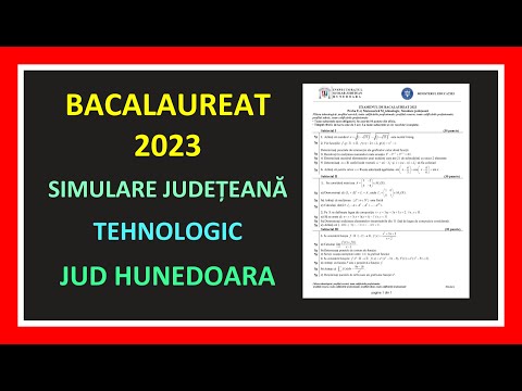 SIMULARE BACALAUREAT MATEMATICA 2023 MODEL REZOLVAT BAC PROFIL TEHNOLOGIC MATE EXAMEN CLASA 12