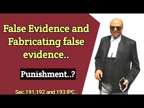 झूंठी गवाही देने पर सज़ा का प्राविधान..? Punishment on False Evidence, Video