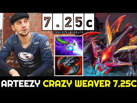 ARTEEZY Weaver 7.25c New Patch - Brutal Physical Damage Try Hard Game Dota 2