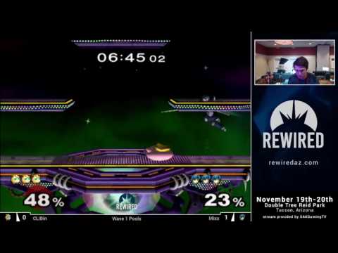 Rewired 2016 Melee Singles Wave 1 Pools - CL|Bin (Jigglypuff) vs Mixx (Marth)