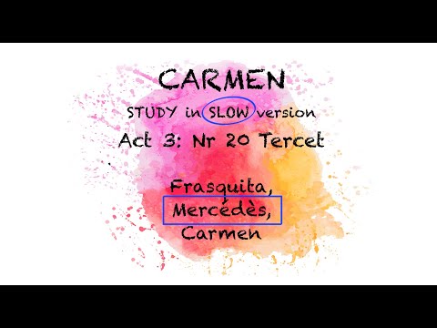 STUDY Carmen: Act3/20, Tercet - MERCEDES highlighted | The Opera Pianist | Piano Accompaniment