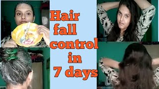DIY hair fall control hair mask || hair fall problem will be removed in 7 days ||
