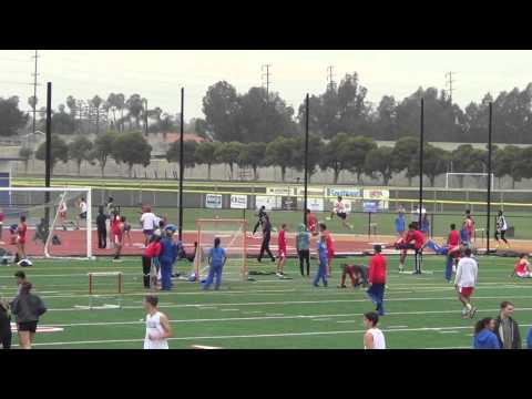 JVB 300mH vs Servite Rosary 3 11 15   Los Alamitos Boys