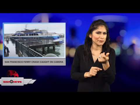 San Francisco ferry crash caught on camera (ASL - 11.24.18)