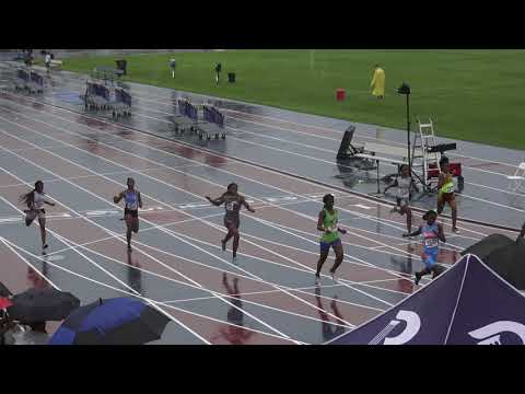 Girls 100m Dash 15-16 Year Old Semi Finals Heat 1- 44th Annual Northwest Track & Field Classic 2019