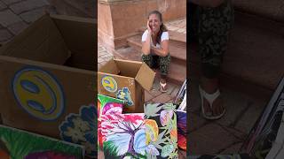 Raising Thousands for Homeless Woman Selling Art