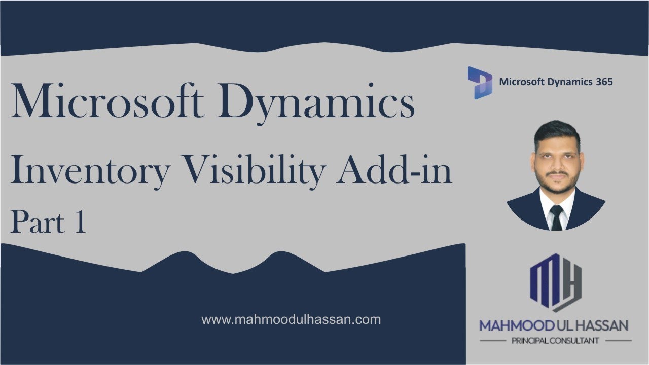 Inventory Visibility Add-in for Dynamics 365 Supply Chain Management