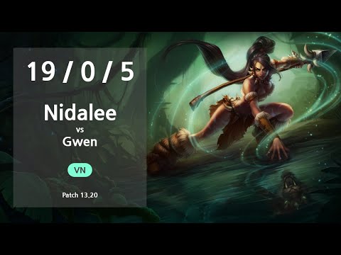 Nidalee Jungle vs Gwen - VN GrandMaster Patch 13.20