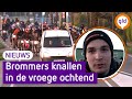 Met brommers zonder uitlaat het dorp wakker maken