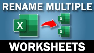 Use This Trick to Rename Multiple Excel Worksheets