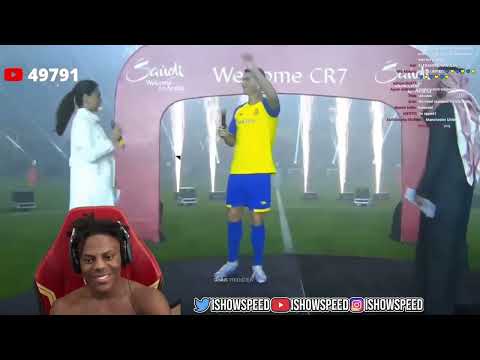 iShowSpeed reacts to Cristiano Ronaldo's Presentation Ceremony with Al-Nasr