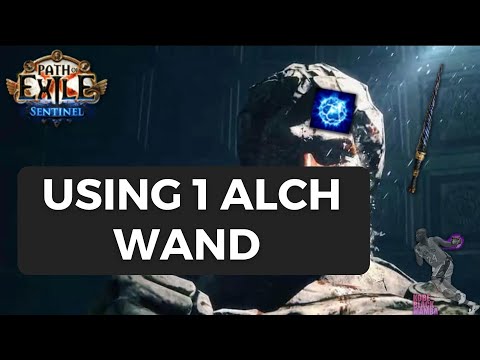 [PoE 3.18] Using 1 Alch Wand w/ HH for KB Magic Find in 80% Deli Map - Rolling Beyond on Maps Easily