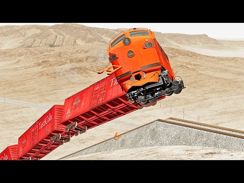 Trains vs Hill Climb - BeamNG.Drive #2