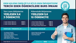 Bitlis Eren Üniversitesi Eren Bursu