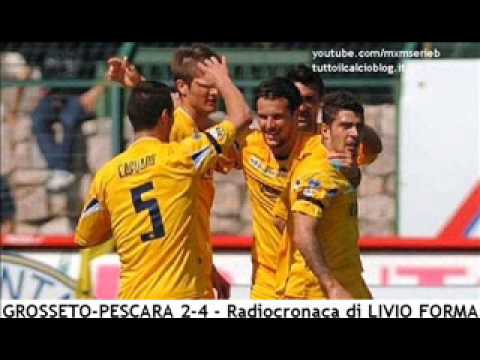 Grosseto-Pescara 2-4 - Radiocronaca di Livio Forma (5/5/2012) da Radiouno RAI