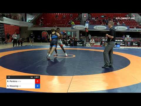 72 Kg Quarterfinal RaVaughn Perkins New York Athletic Club Vs Alex Mossing Air Force Regional Trai