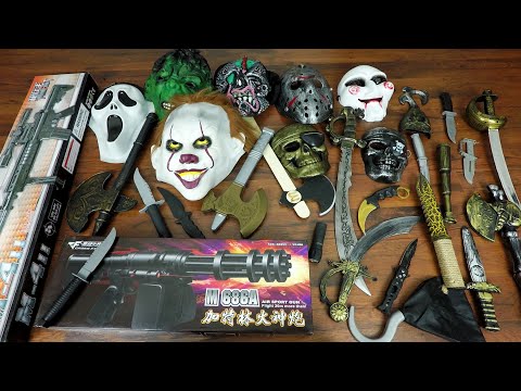 Halloween New Collection 2019 ! Scary Masks | Toy BB Gun Rifles | Equipments | Knife Collection