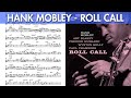 Hank Mobley Killer Uptempo Solo on Roll Call - Solo Transcription for Tenor Sax (Bb)