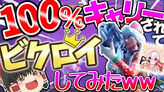 【フォートナイト】コラボ相手を100％頼ってビクロイしたったｗフォトナ何それ美味しいの？って人の実況 #37【ゆっくり実況】