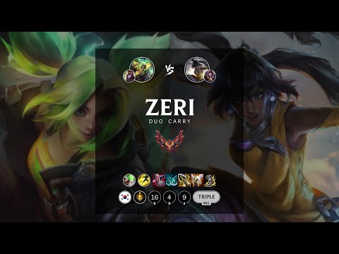 Zeri ADC vs Nilah - KR Grandmaster Patch 12.16
