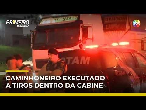 Caminhoneiro executado na cabine pode ter sido morto por quadrilha que o ameaçava | #PrimeiroImpacto