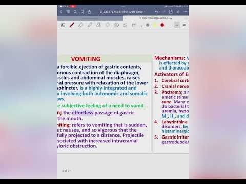 1-Vomiting: History,Examination,Investigations and Treatment