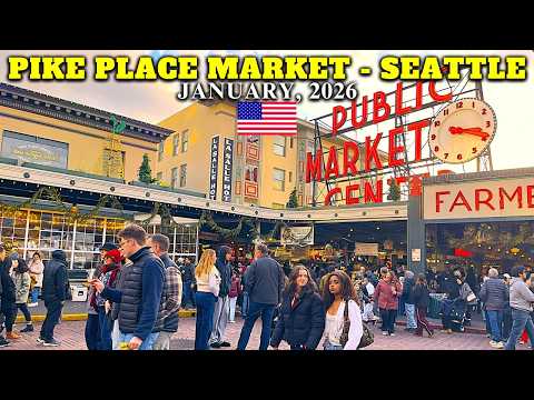 THE NEWLY TRANSFORMED SEATTLE WATERFRONT & PIKE PLACE MARKET | 4K Walking Tour 2026 🇺🇸