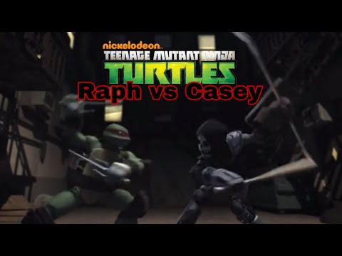 TMNT 2012: Raph vs Casey (Full Fight)