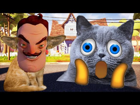 Dayı Gerçekte Konuşan Kedi Olduğunu Açıklıyor😱 - Gece 3'te Hello Neighbor