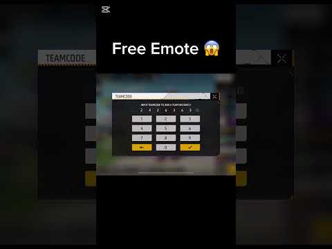 How to get free emotes in freefire 🤫 || Team code reward ❤️