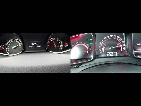 2013 Peugeot 308 155 THP 1.6 (156hp) vs. 2012 Citroen DS5 THP 200 (200hp) 0-200 km/h