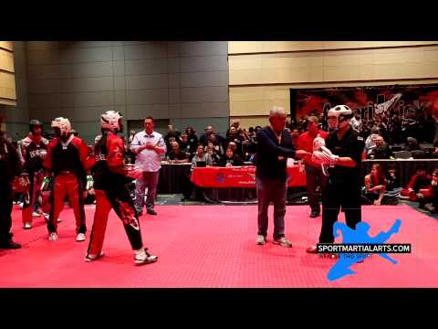 Paris Wilson vs Peter Chartouni - Team Sparring - Amerikick Internationals 2014