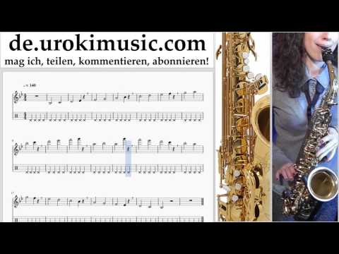 Saxophonunterricht Tenor Miley Cyrus - Malibu Noten Lernen Teil#1 um-i995